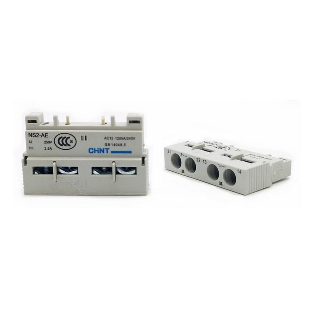 CONT AUX P/NS2, 0.53A-AC15, 1NA+1NC, FRONTAL LINEA NEXT