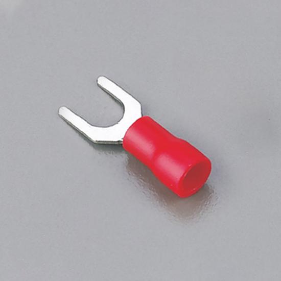 Terminal Aislado   3/16" T. Uña Rojo 