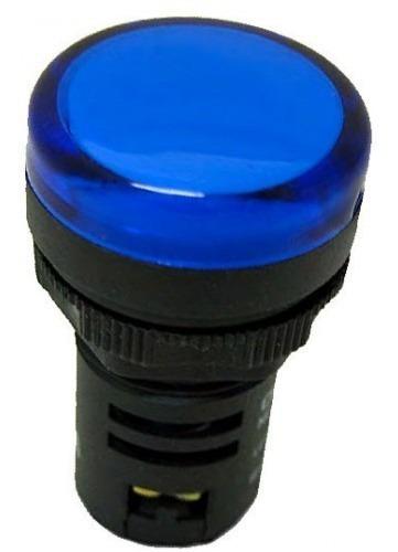 Piloto De Señalizacion Pvc Azul, Ø 22Mm, Voltaje 220Vac. .