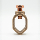 Conector Tipo AB P/Varilla 3/4 (Cuerpo de bronce + Perno de Cobre)