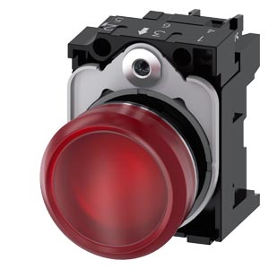 Piloto De Señalizacion Metal Rojo Ø 22Mm  230 Vac Modulo De Led Con Led Intgr