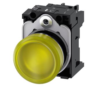 Piloto De Señalizacion Metal Amarillo Ø 22Mm  230 Vac Modulo De Led Con Led Intgr