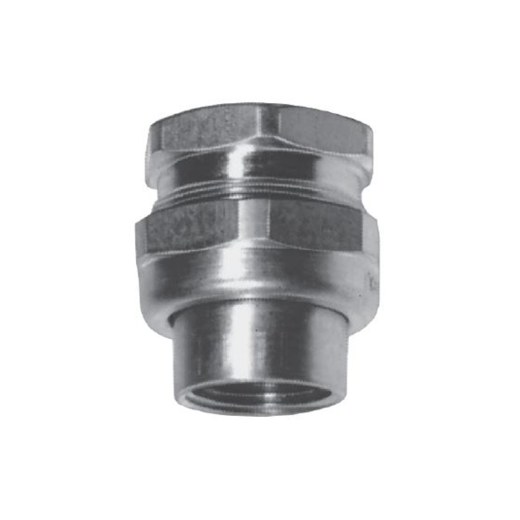 Union Doble H/H Fe Zin Electrol 1"