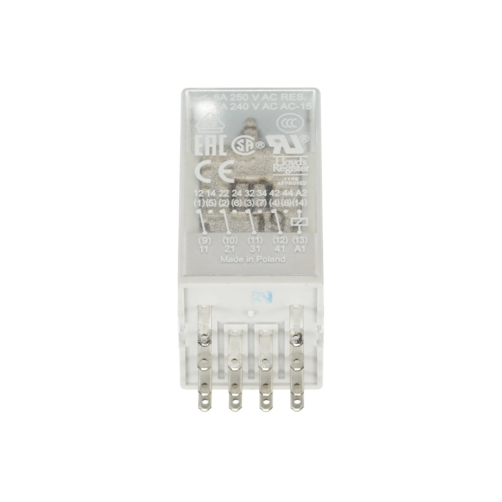 Rele Interface, 4O/C, 250V, 6A. 24Vdc - Abb - Cr-M024Dc4