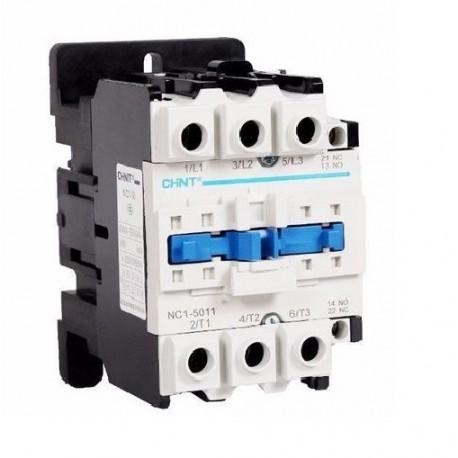 Contactor Potencia Magnetico 3P 50A Ac3 Bob 220Vac 1Na + 1Nc 22Kw