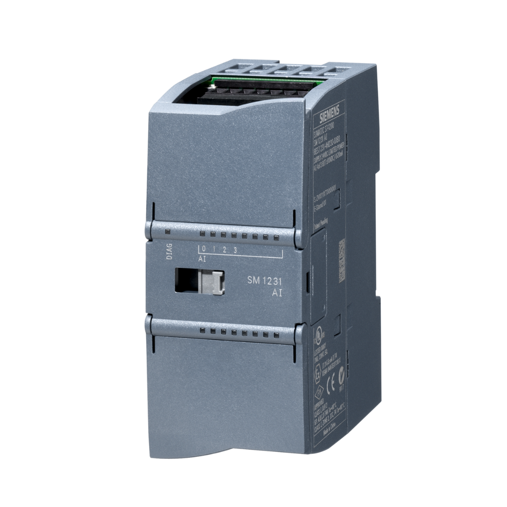 Simatic S7-1200,In Analog. Sm 1231, 4 Ai, +/-10V, +/-5V, +/-2.5V, O 0-20 Ma 12 Bit + Signo (13 Bit Adc)