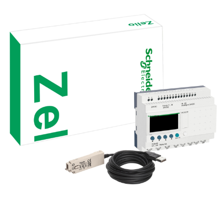 Kit Modular Rele Inteligente Cable Pc Cd-Rom Software 24Vdc 16E/10S Zelio 
