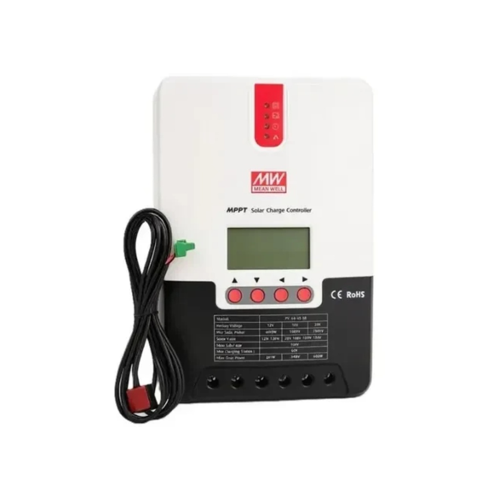 Controlador / Regulador De Carga Solar Mppt 40A, 12V/24V Auto