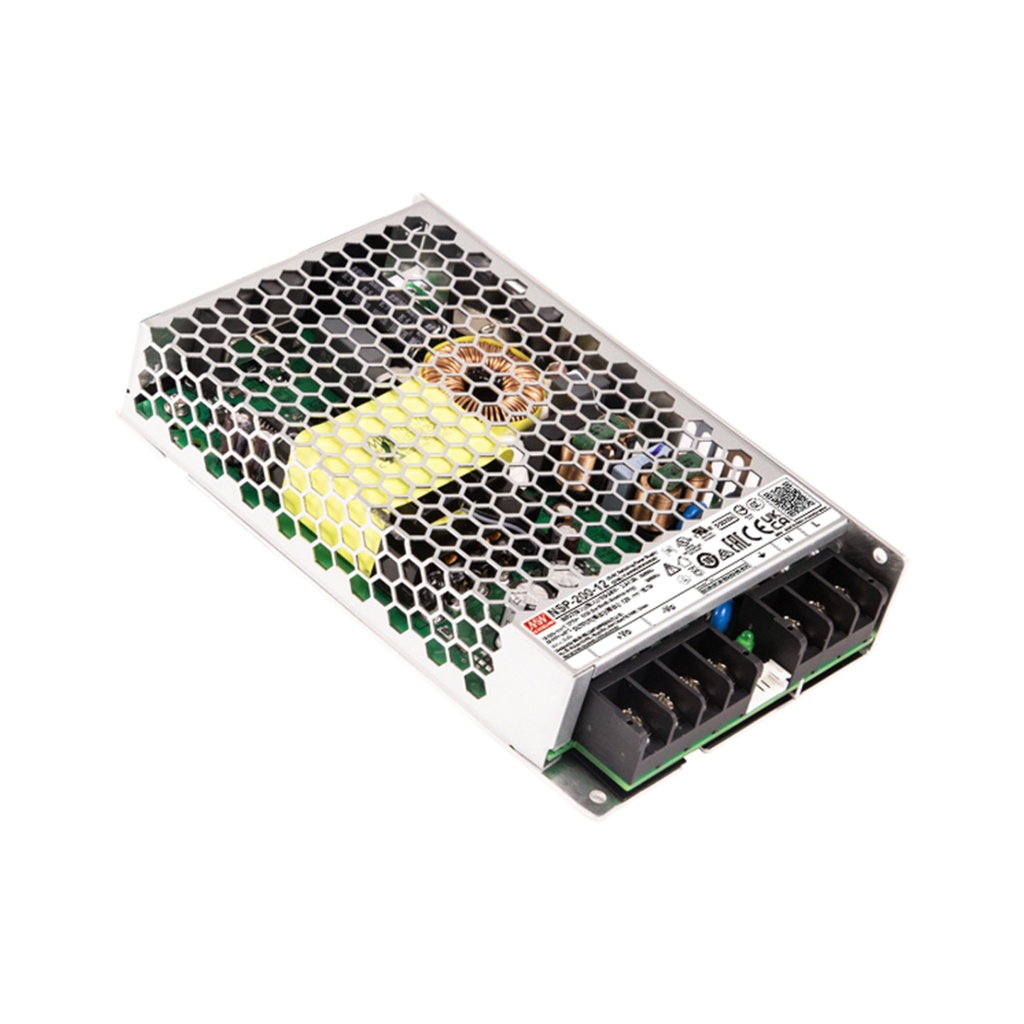 Fuente De Alimentación Conmutada 200W, 12Vdc, 16.7A, Perfil Delgado