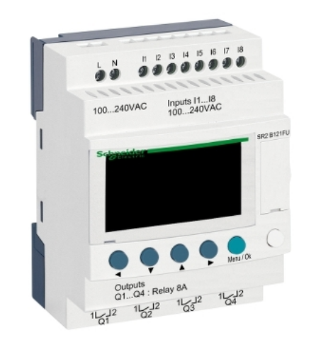 Rele Inteligente 8E/4S 100-240Vac C/Reloj Zelio Logic 