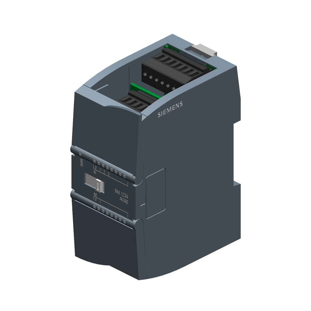 Simatic S7-1200, E/S Analog.;Sm 1234, 4 Ai / 2 Ao,;+/-10V, Resolucion 14 Bit,;O 0-20 Ma, Resolucion 13 Bit