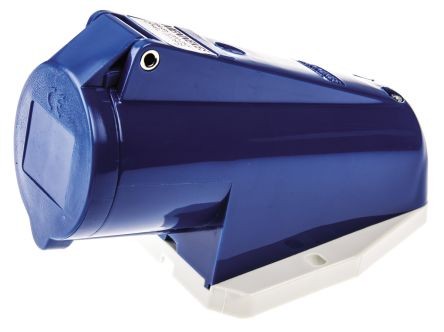 Toma Visible 16Amp 2P+T 250V Azul 6H Ip44 