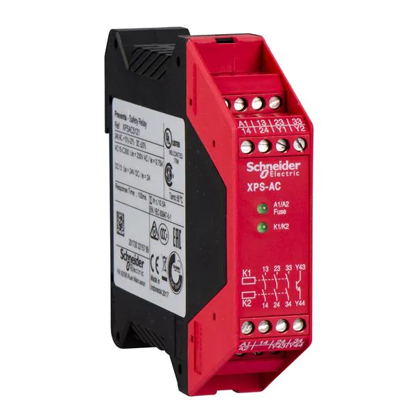 Módulo de seguridad XPSAC - parada de EMERG. - 24 V CA CC