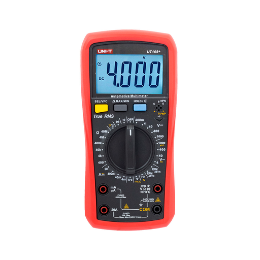 Multimetro Automotriz Con Medicion De RPM, Dwell, Voltaje, Continuidad Y Diodos
